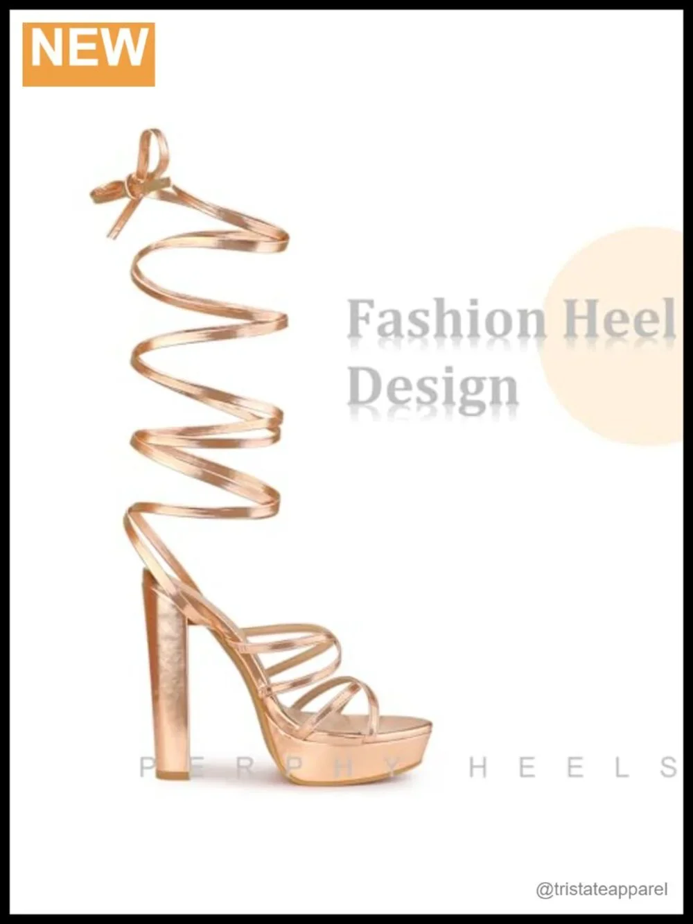 Platform Lace Up Block Heel Strappy Sandals Faux Leather